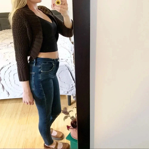 Vintage Y2K Abercrombie & Fitch Cropped Shrug Sweater - Picture 2 of 9